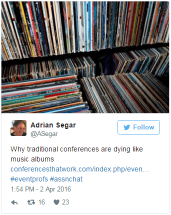 Adrian Segar event twitter
