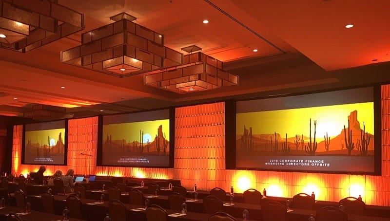 tri-screen setup event