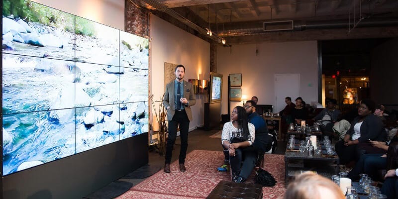 video wall stage backdrop