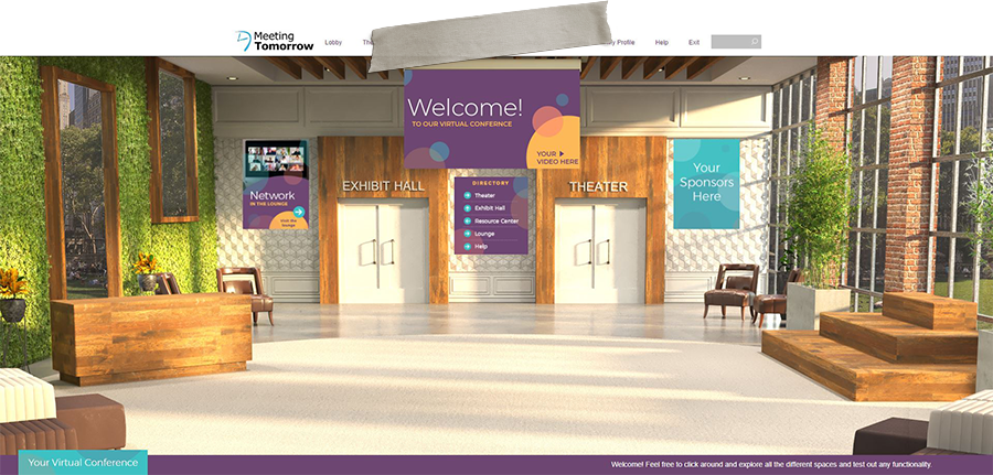 custom virtual event moodboard
