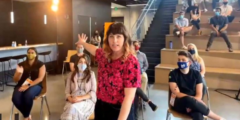 hybrid event behind the scenes