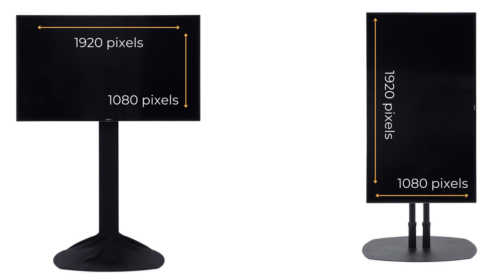 digital signage dimensions