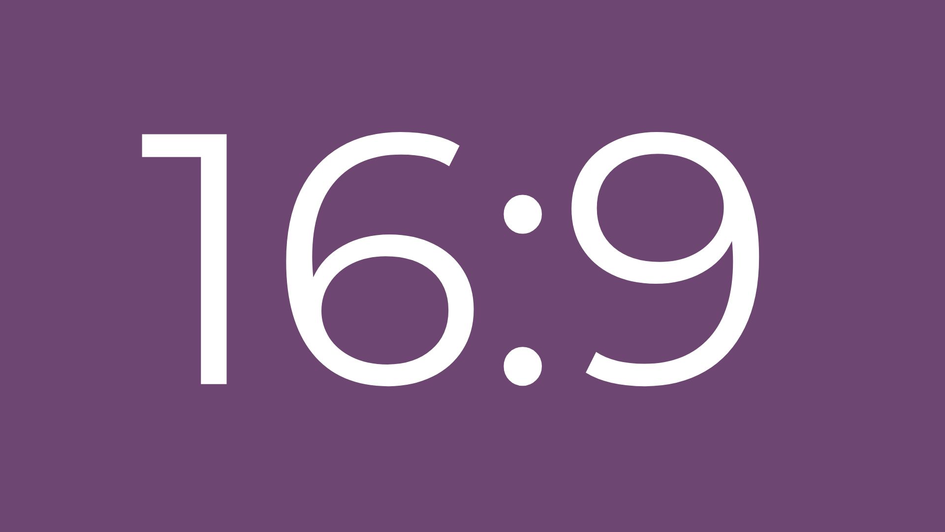 16:9 video wall size