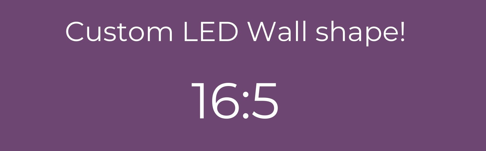custom led wall shape