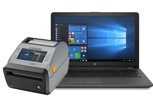 laptop badge printer rental package