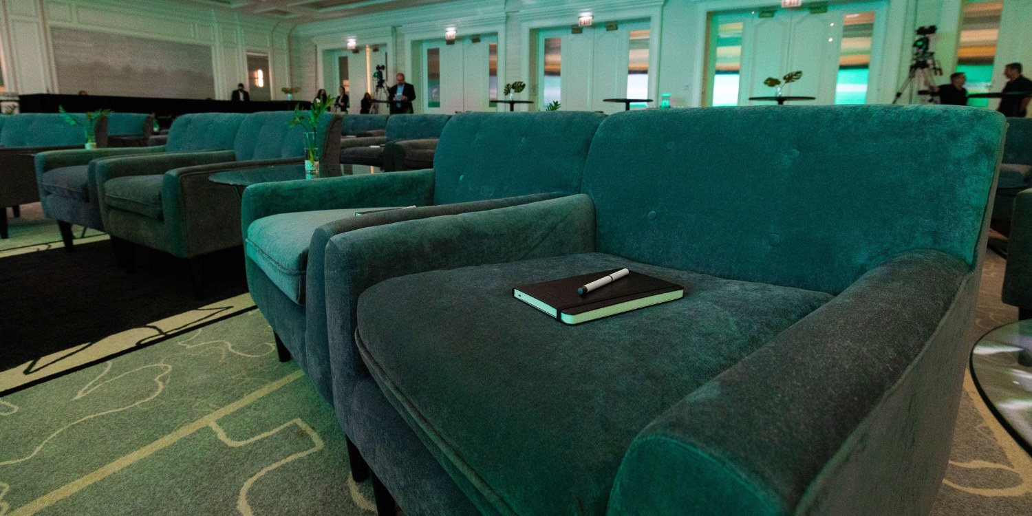 soft seating for corporate events example