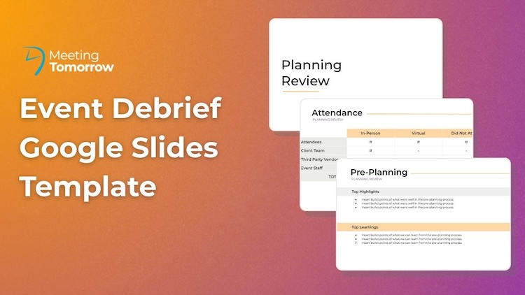 google slides template for event debrief