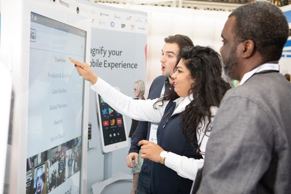 Pasadena touchscreen tv rental for events